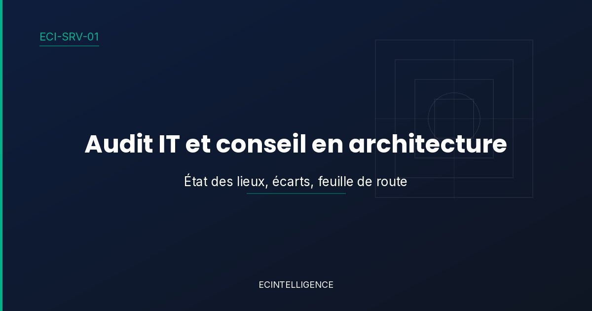 IT audit and architecture consulting