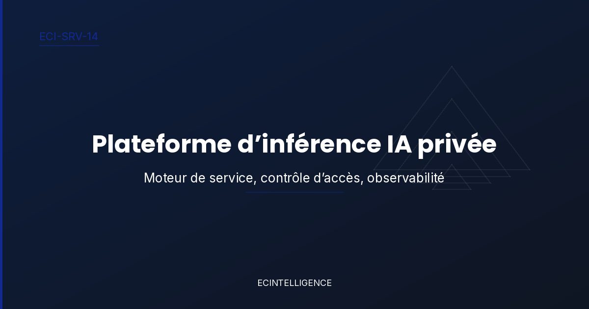Plateforme d’inférence IA privée